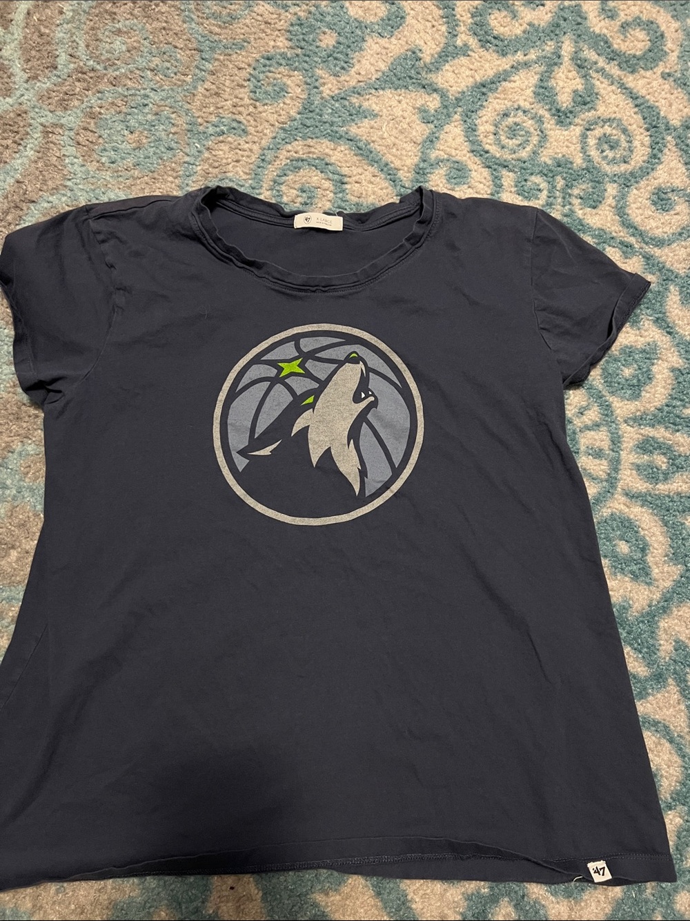 47 Navy Women’s Minnesota Timberwolves Graphic Short Sleeve Tee